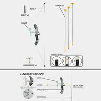 Bow and Arrow Archery Shooting Set Target Kids Toy Outdoor Indoor Fun Game Gift