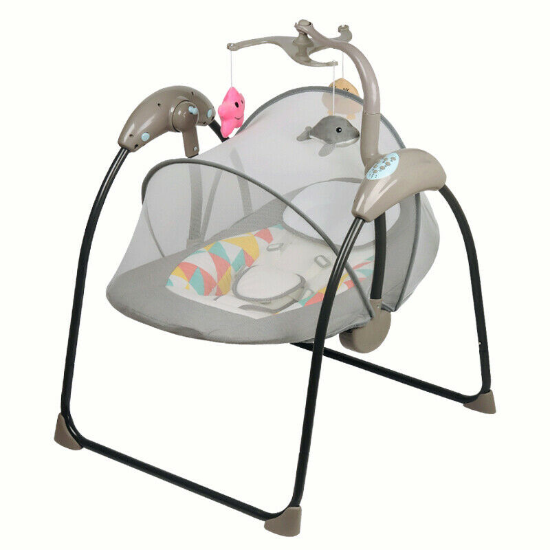 Electric Rocker Baby Bouncer Swing Chair Outdoor Garden Rocking Cradle Seat Crib
