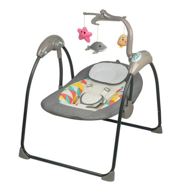Electric Rocker Baby Bouncer Swing Chair Outdoor Garden Rocking Cradle Seat Crib
