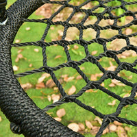 Kids Baby Rope Swings Seat Garden Climbing Frame Outdoor UFO Round Crows Nest