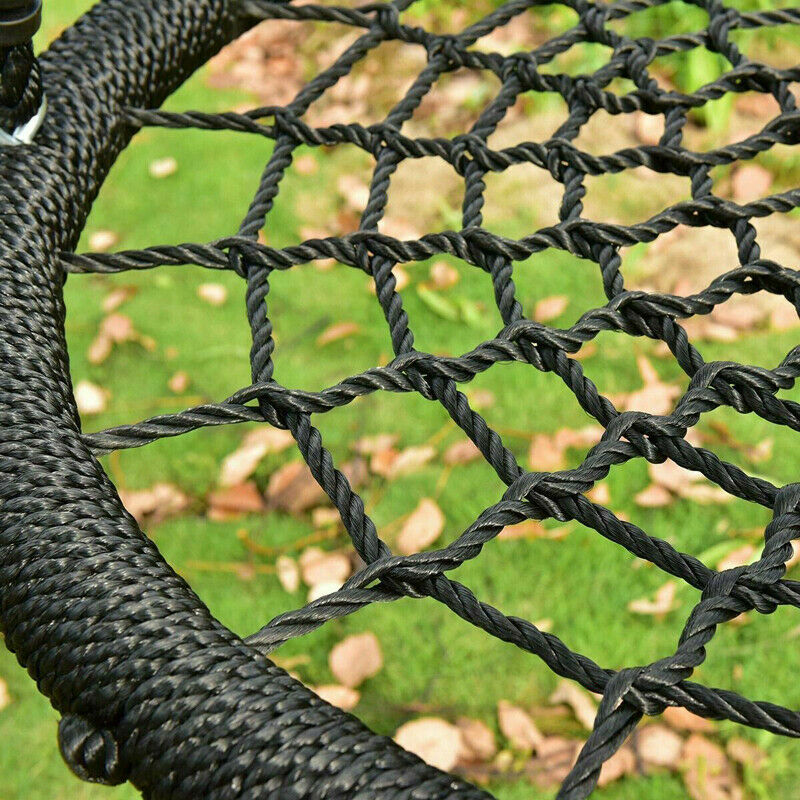 Kids Baby Rope Swings Seat Garden Climbing Frame Outdoor UFO Round Crows Nest