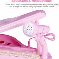 31 Key Princess Grand Piano Toy for Kids Boy Girl Children w/ Stool & Microphone