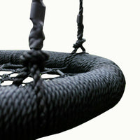 60cm Giant Nest Web Rope Hanging Tree Kids Swing Seat Round Backyard Playground