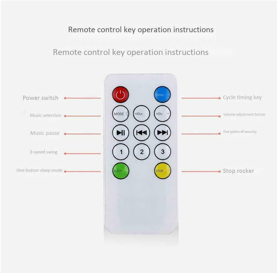 Electric Infant Baby Bouncer Swing Chair Musical Rocking Bouncy Cradle Seat Grey