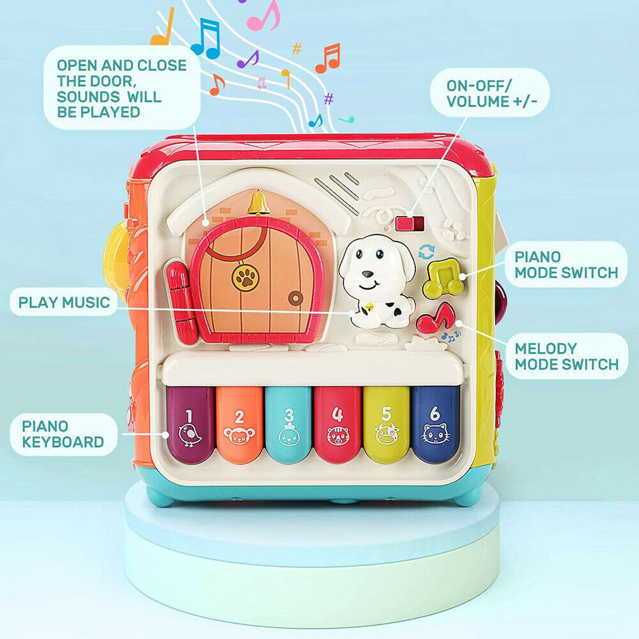 Baby Activity Cube Play Centre Music Toys Gift Educational Early Learning