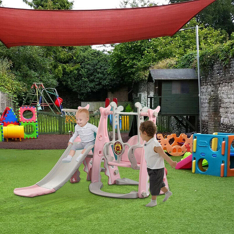 Dripex Kids Swing Set Playground Slide Children Play Area Outdoor Garden Toddler Baby