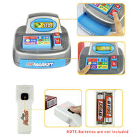 Kids Play Set Children Pretend Role Play Set Supermarket Shop Trolley & Food Toy