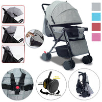 Foldable Baby Trolley Stroller Pushchair Pram Toddler Buggy Lightweight Travel