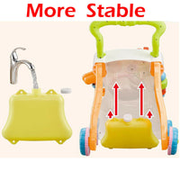 Interactive Baby Walker 3 in 1 First Steps Push Along Bouncer Activity Music Toy