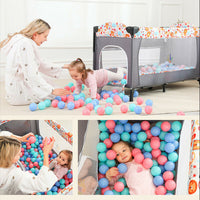 Bedside Sleeping Crib Adjustable Baby Next To Me Bed Foldable Travel Cot Sleeper