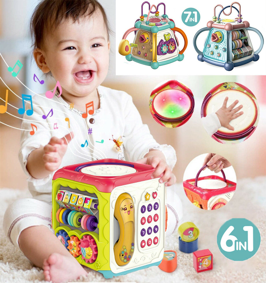 Baby Activity Cube Play Centre Music Toys Gift Educational Early Learning