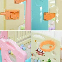 8+2 Panel Baby Playpen Plastic Foldable Kids Safety Play Yard Indoor Outdoor Toy