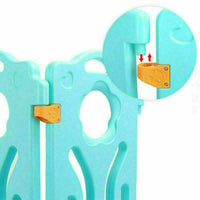 8+2 Panel Baby Playpen Plastic Foldable Kids Safety Play Yard Indoor Outdoor Toy